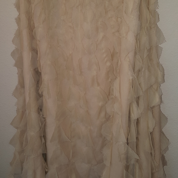 White house Black market silk dress, size 10, J290 - Picture 6 of 16